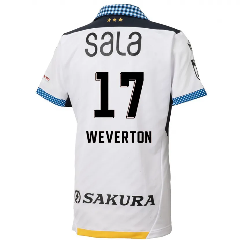 Danxen Kinder Weverton #17 Weiß Schwarz Auswärtstrikot Trikot 2024/25 T-Shirt