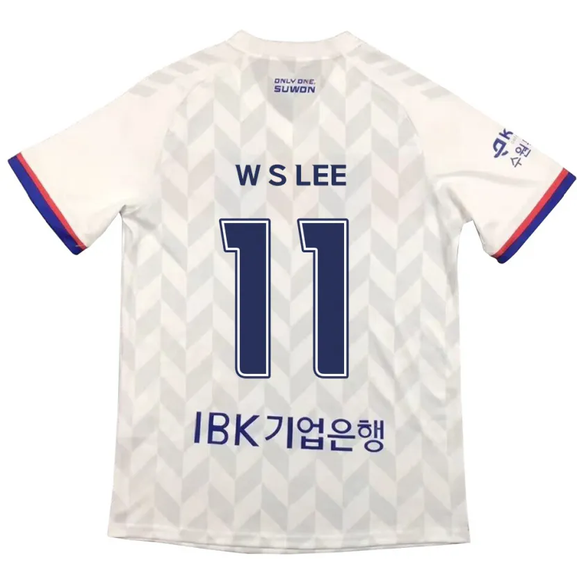 Danxen Kinder Seung-Woo Lee #11 Weiß Blau Auswärtstrikot Trikot 2024/25 T-Shirt