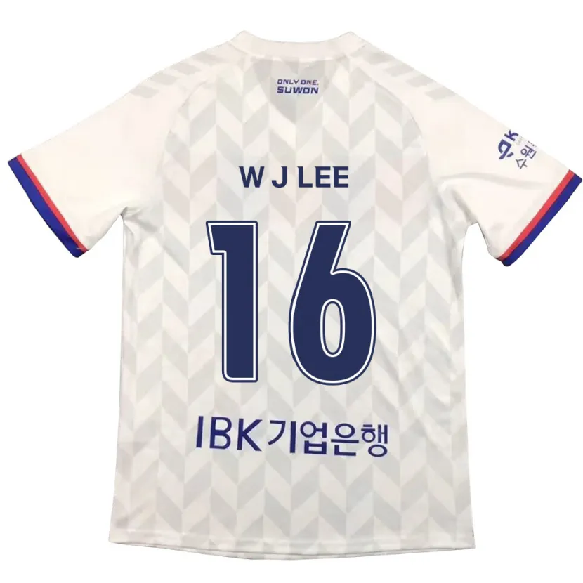 Danxen Kinder Jae-Won Lee #16 Weiß Blau Auswärtstrikot Trikot 2024/25 T-Shirt