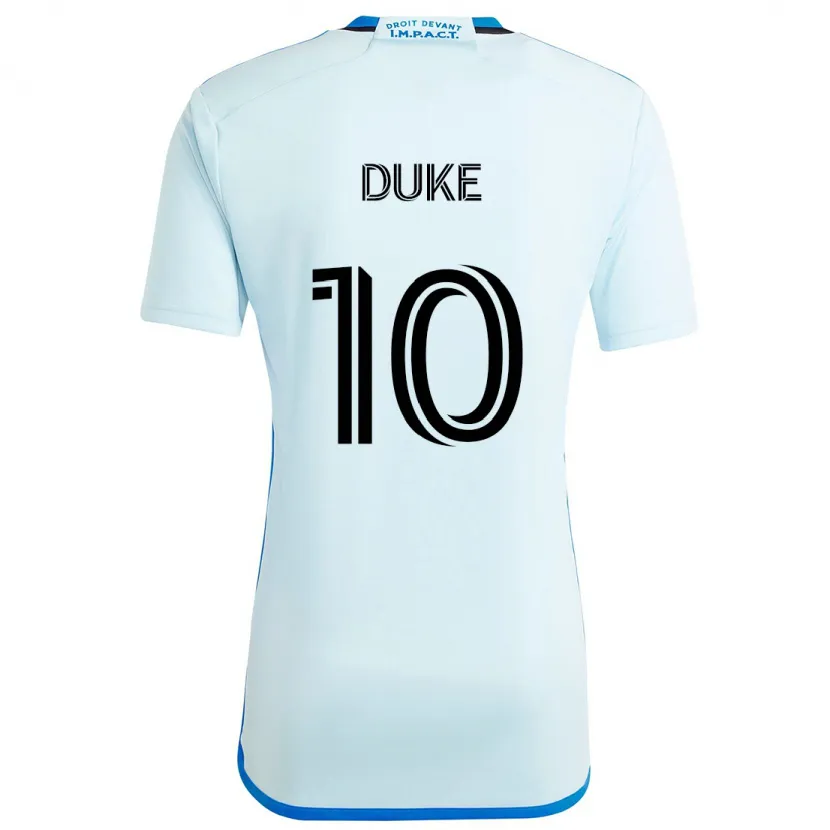 Danxen Kinder Bryce Duke #10 Eisblau Auswärtstrikot Trikot 2024/25 T-Shirt