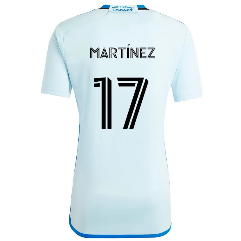 Danxen Kinder Josef Martínez #17 Eisblau Auswärtstrikot Trikot 2024/25 T-Shirt