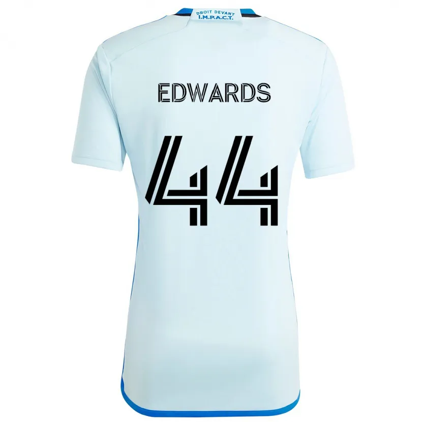 Danxen Kinder Raheem Edwards #44 Eisblau Auswärtstrikot Trikot 2024/25 T-Shirt