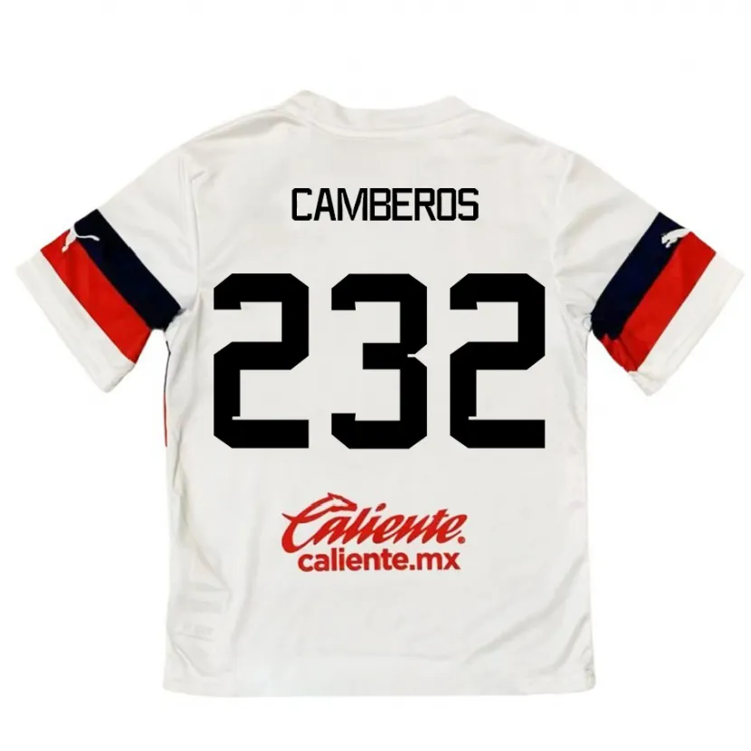 Danxen Kinder Hugo Camberos #232 Weiß Rot Auswärtstrikot Trikot 2024/25 T-Shirt