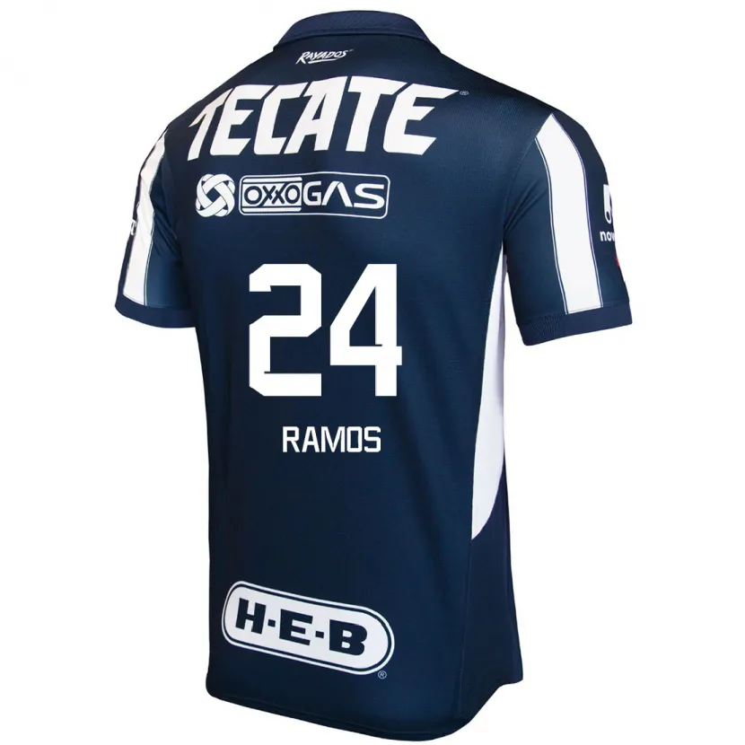 Danxen Herren César Ramos #24 Blau Rot Weiß Heimtrikot Trikot 2024/25 T-Shirt