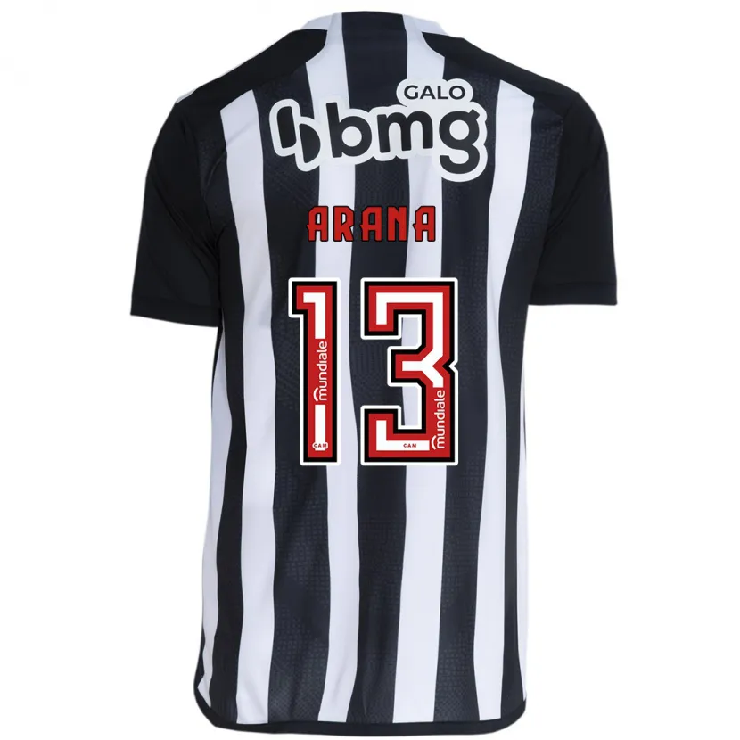 Danxen Herren Guilherme Arana #13 Weiß Schwarz Heimtrikot Trikot 2024/25 T-Shirt