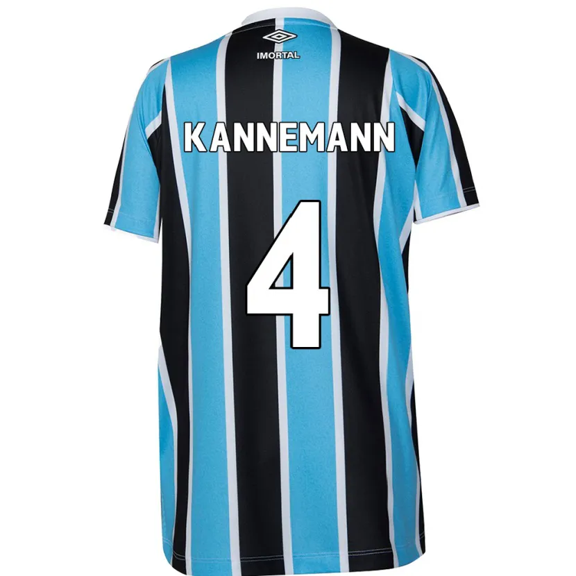 Danxen Herren Walter Kannemann #4 Blau Schwarz Weiß Heimtrikot Trikot 2024/25 T-Shirt