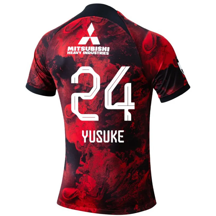 Danxen Herren Yusuke Matsuo #24 Rot Schwarz Heimtrikot Trikot 2024/25 T-Shirt