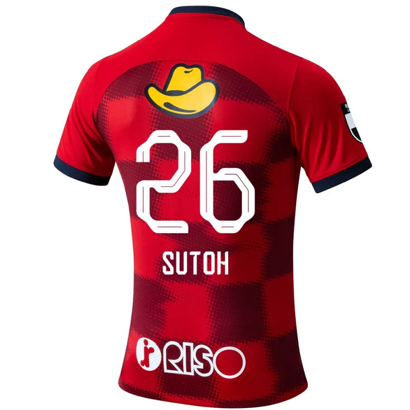 Danxen Herren Naoki Suto #26 Rot Blau Weiß Heimtrikot Trikot 2024/25 T-Shirt