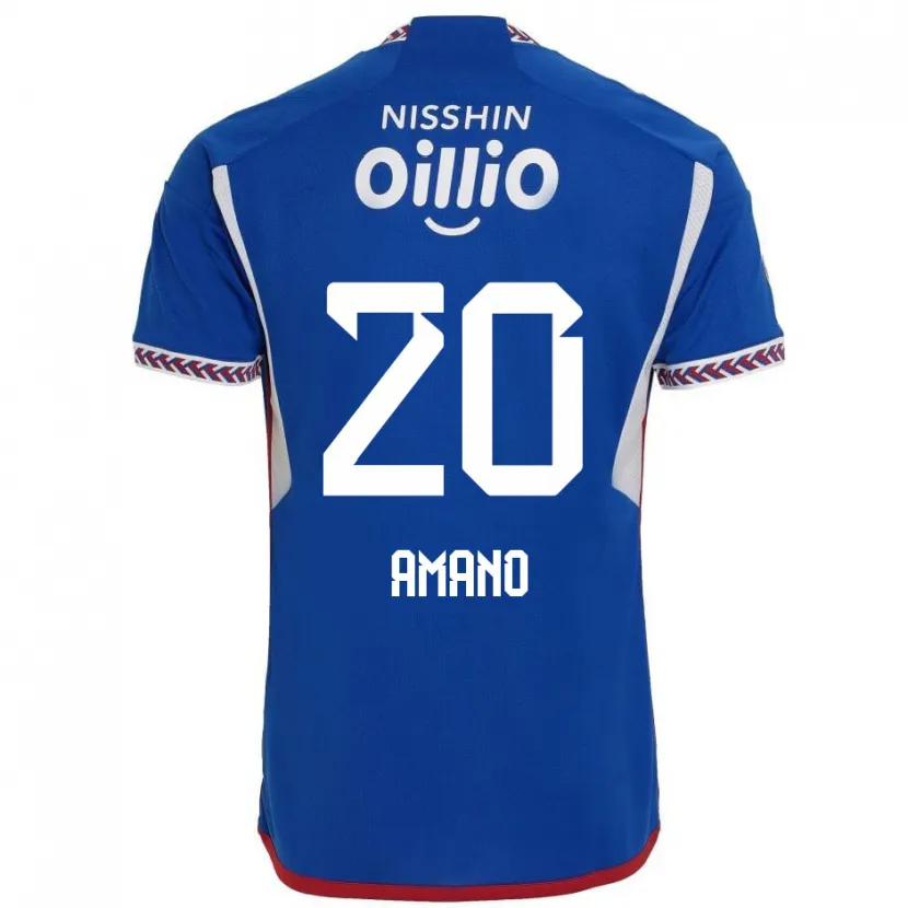 Danxen Herren Jun Amano #20 Blau Weiß Rot Heimtrikot Trikot 2024/25 T-Shirt