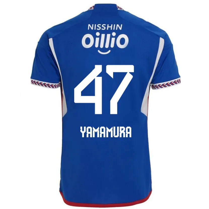 Danxen Herren Kazuya Yamamura #47 Blau Weiß Rot Heimtrikot Trikot 2024/25 T-Shirt