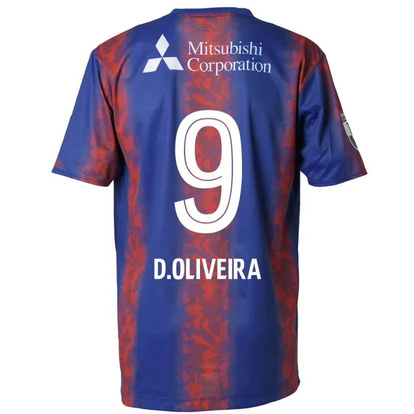 Danxen Herren Diego Oliveira #9 Blau Rot Heimtrikot Trikot 2024/25 T-Shirt