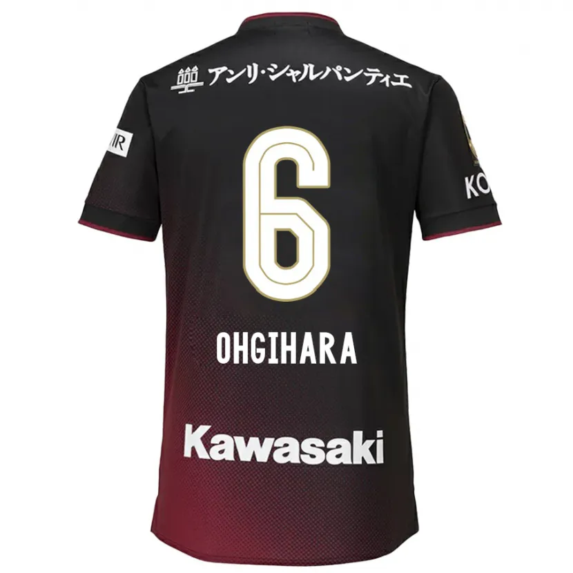 Danxen Herren Takahiro Ogihara #6 Schwarz Rot Heimtrikot Trikot 2024/25 T-Shirt