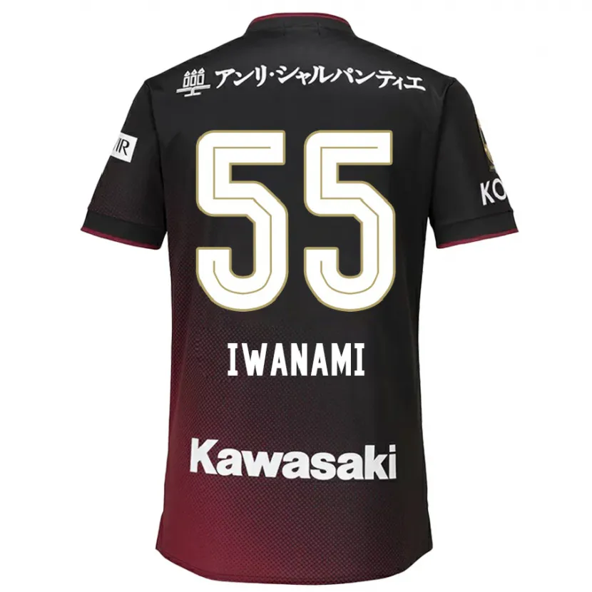 Danxen Herren Takuya Iwanami #55 Schwarz Rot Heimtrikot Trikot 2024/25 T-Shirt