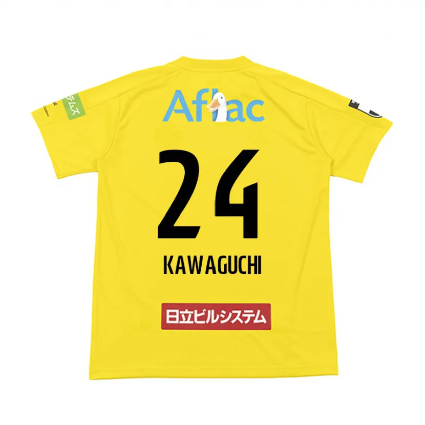 Danxen Herren Naoki Kawaguchi #24 Gelb Schwarz Heimtrikot Trikot 2024/25 T-Shirt