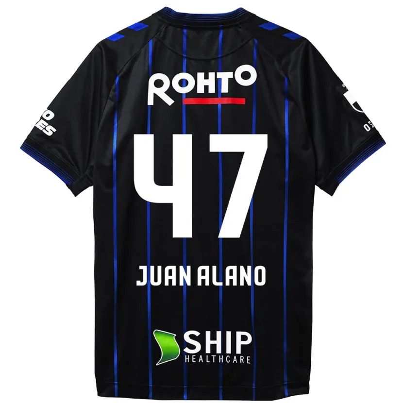 Danxen Herren Juan Alano #47 Schwarz Blau Heimtrikot Trikot 2024/25 T-Shirt