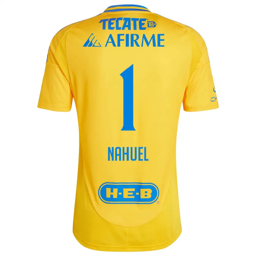 Danxen Herren Nahuel Guzmán #1 Goldgelb Heimtrikot Trikot 2024/25 T-Shirt