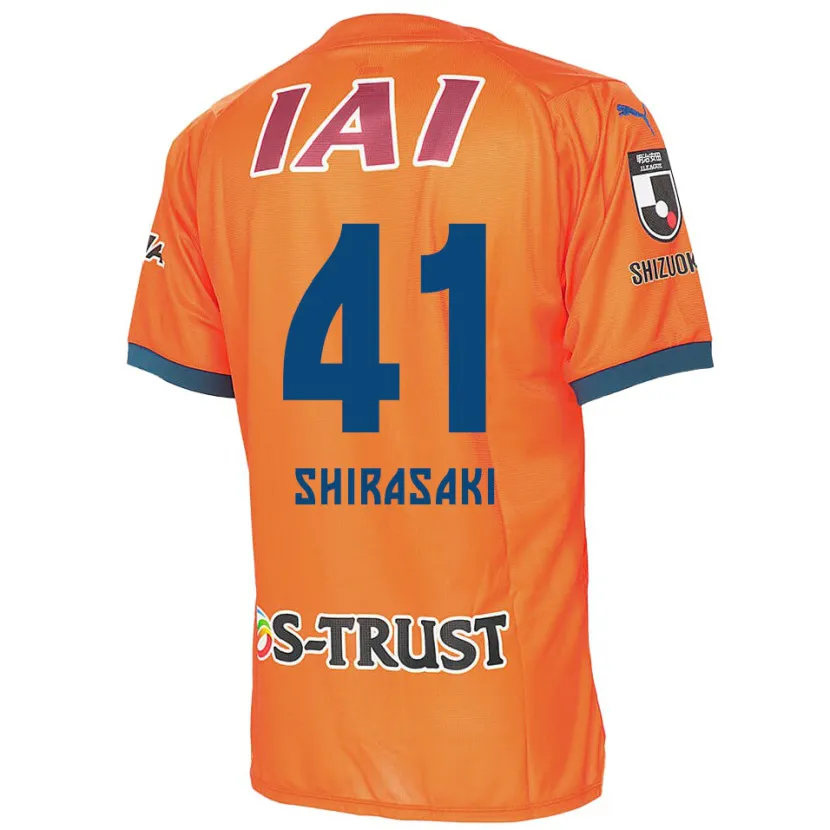 Danxen Herren Ryohei Shirasaki #41 Orange Blau Heimtrikot Trikot 2024/25 T-Shirt