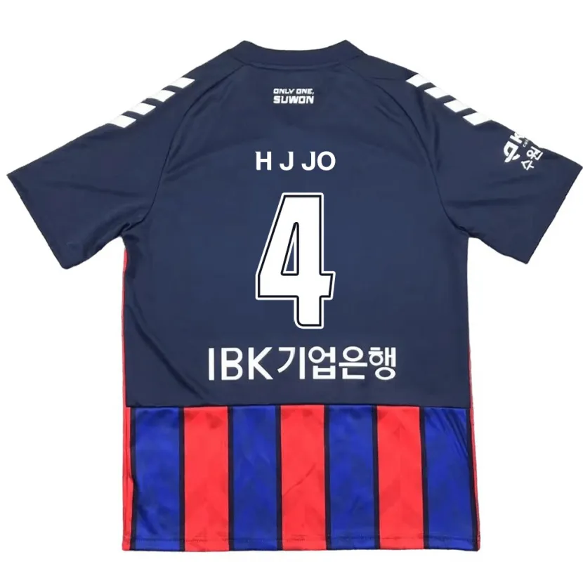 Danxen Herren Jun-Hyun Jo #4 Blau Rot Heimtrikot Trikot 2024/25 T-Shirt