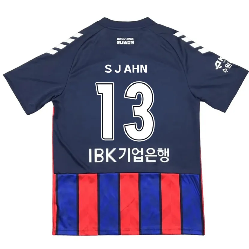 Danxen Herren Jun-Su Ahn #13 Blau Rot Heimtrikot Trikot 2024/25 T-Shirt