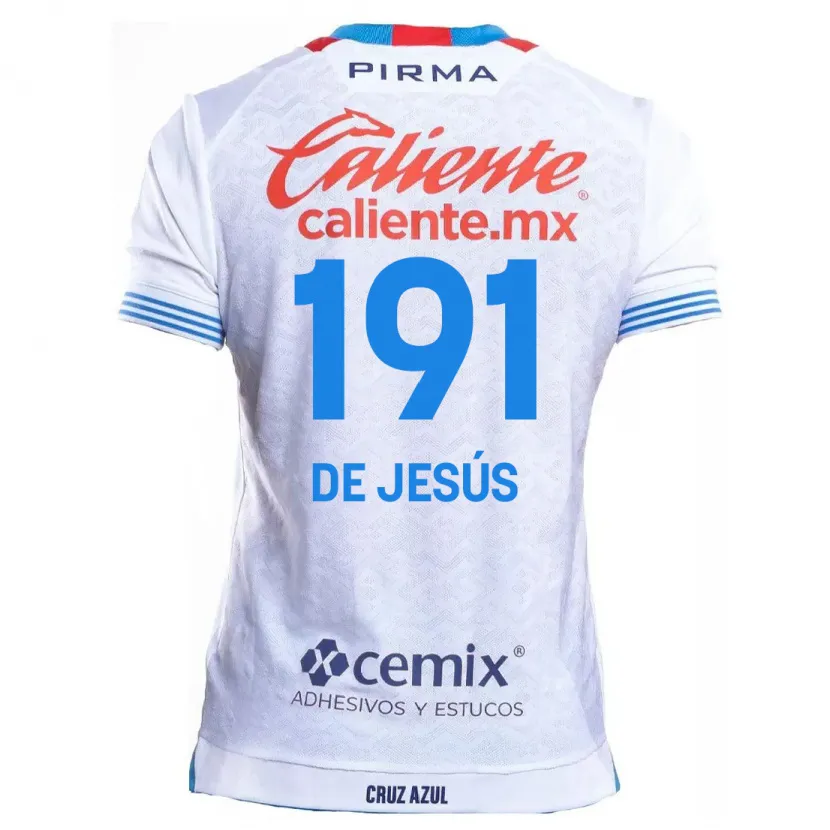 Danxen Herren Luis De Jesús #191 Weiß Blau Auswärtstrikot Trikot 2024/25 T-Shirt