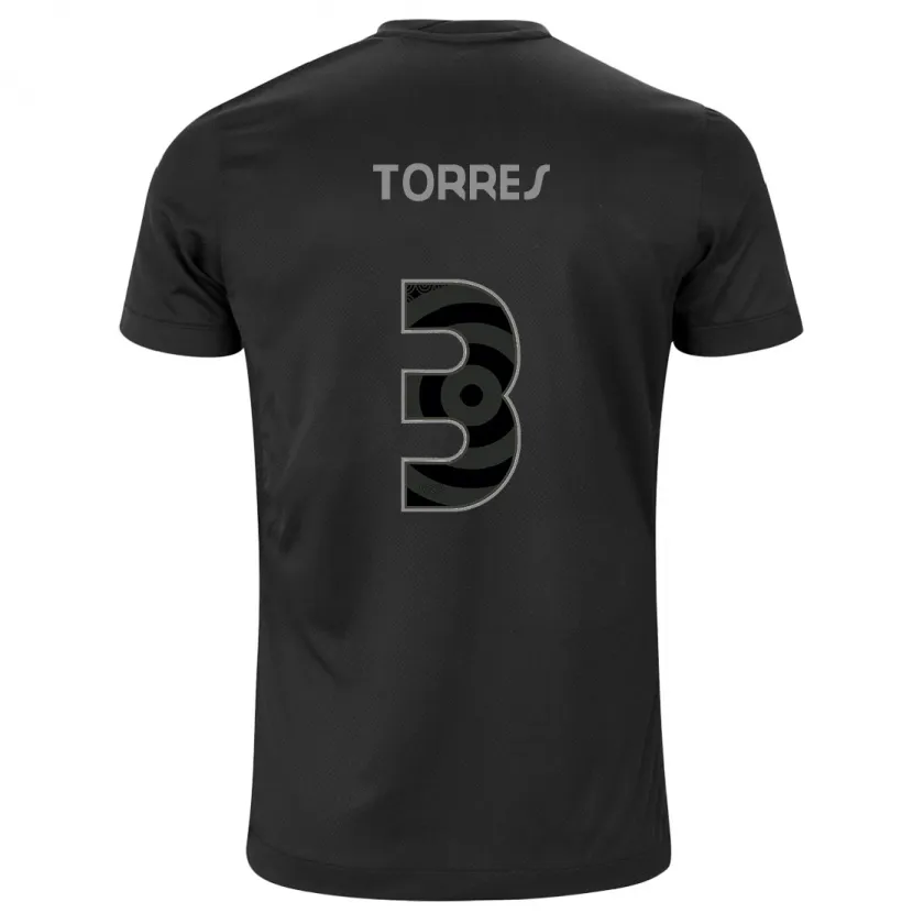 Danxen Herren Félix Torres #3 Schwarz Auswärtstrikot Trikot 2024/25 T-Shirt