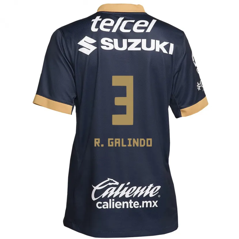 Danxen Herren José Galindo #3 Obsidian Gold Weiß Auswärtstrikot Trikot 2024/25 T-Shirt