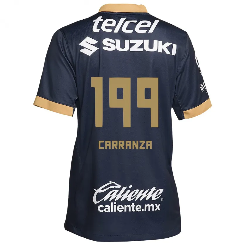 Danxen Herren Kléber Carranza #199 Obsidian Gold Weiß Auswärtstrikot Trikot 2024/25 T-Shirt