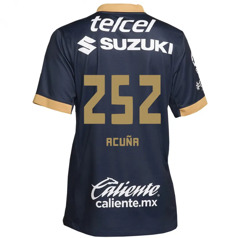 Danxen Herren José Acuña #252 Obsidian Gold Weiß Auswärtstrikot Trikot 2024/25 T-Shirt