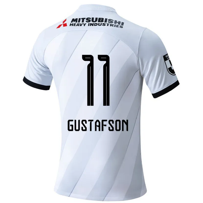 Danxen Herren Samuel Gustafson #11 Weiß Grau Auswärtstrikot Trikot 2024/25 T-Shirt