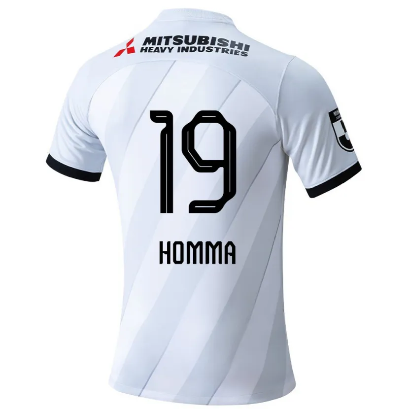 Danxen Herren Shion Homma #19 Weiß Grau Auswärtstrikot Trikot 2024/25 T-Shirt