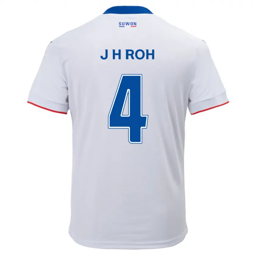 Danxen Herren Hyun-Jun Roh #4 Weiß Blau Auswärtstrikot Trikot 2024/25 T-Shirt