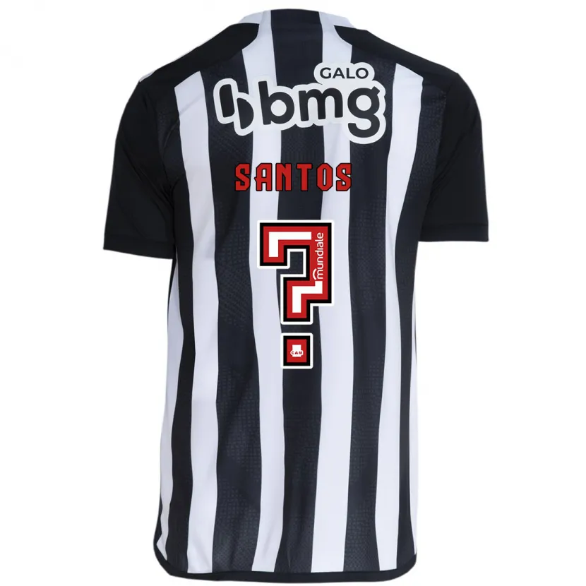 Danxen Damen Léo Santos #0 Weiß Schwarz Heimtrikot Trikot 2024/25 T-Shirt