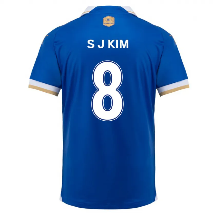 Danxen Damen Ji-Sung Kim #8 Blau Weiss Heimtrikot Trikot 2024/25 T-Shirt