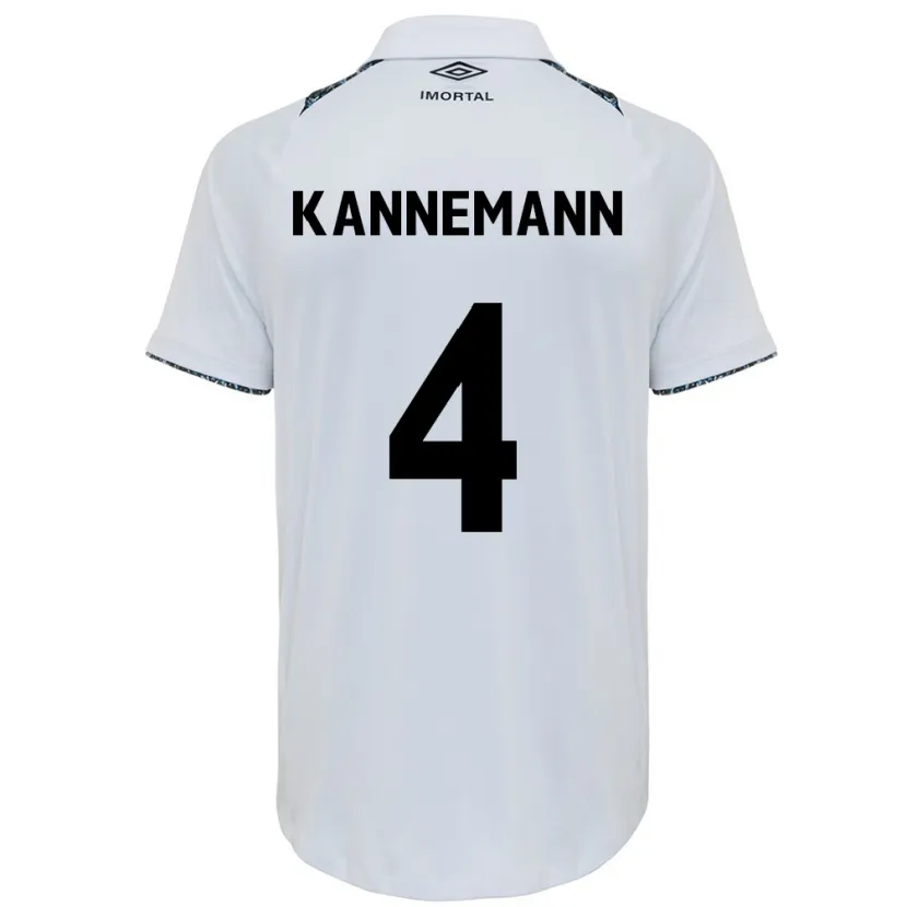 Danxen Damen Walter Kannemann #4 Weiß Blau Auswärtstrikot Trikot 2024/25 T-Shirt