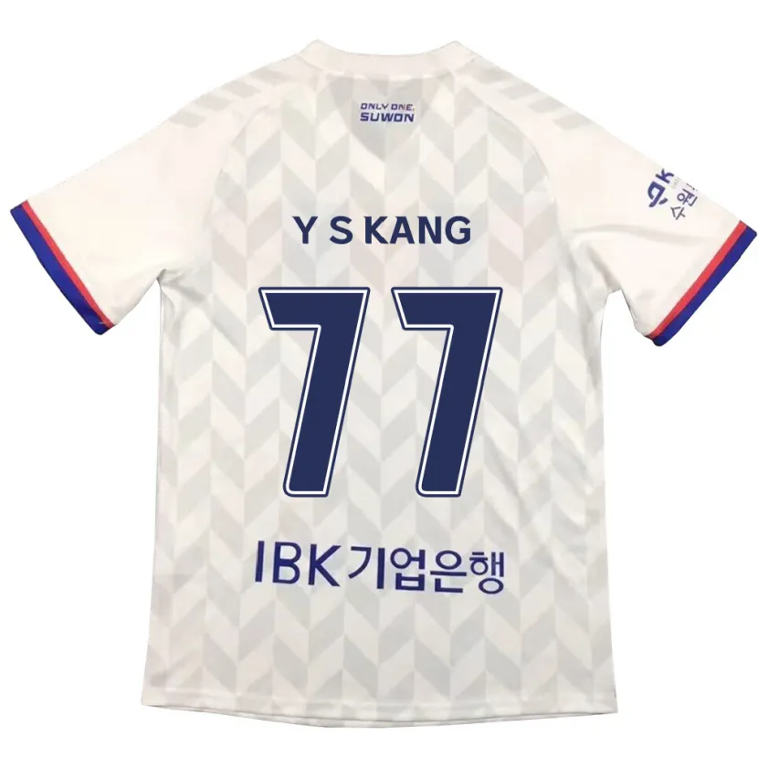 Danxen Damen Sang-Yun Kang #77 Weiß Blau Auswärtstrikot Trikot 2024/25 T-Shirt