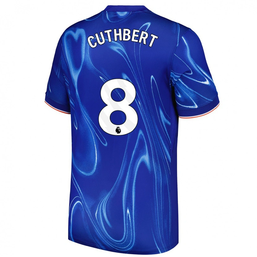 Danxen Kinder Erin Cuthbert #8 Blau Weiß Heimtrikot Trikot 2024/25 T-Shirt