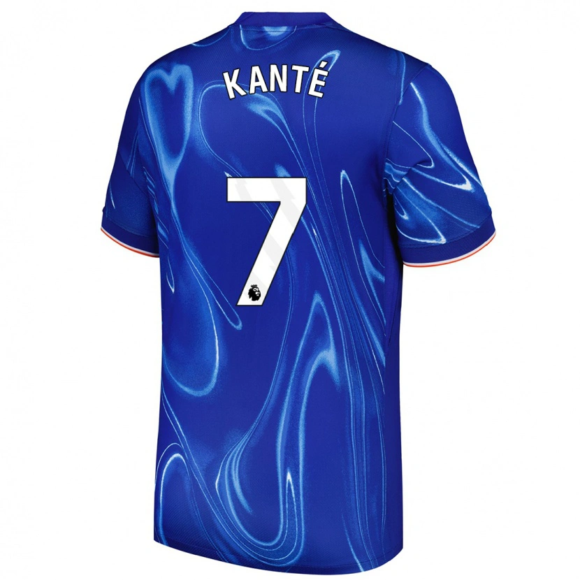 Danxen Kinder N'golo Kante #7 Blau Weiß Heimtrikot Trikot 2024/25 T-Shirt