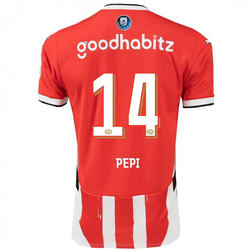 Danxen Kinder Ricardo Pepi #14 Rot Weiß Heimtrikot Trikot 2024/25 T-Shirt