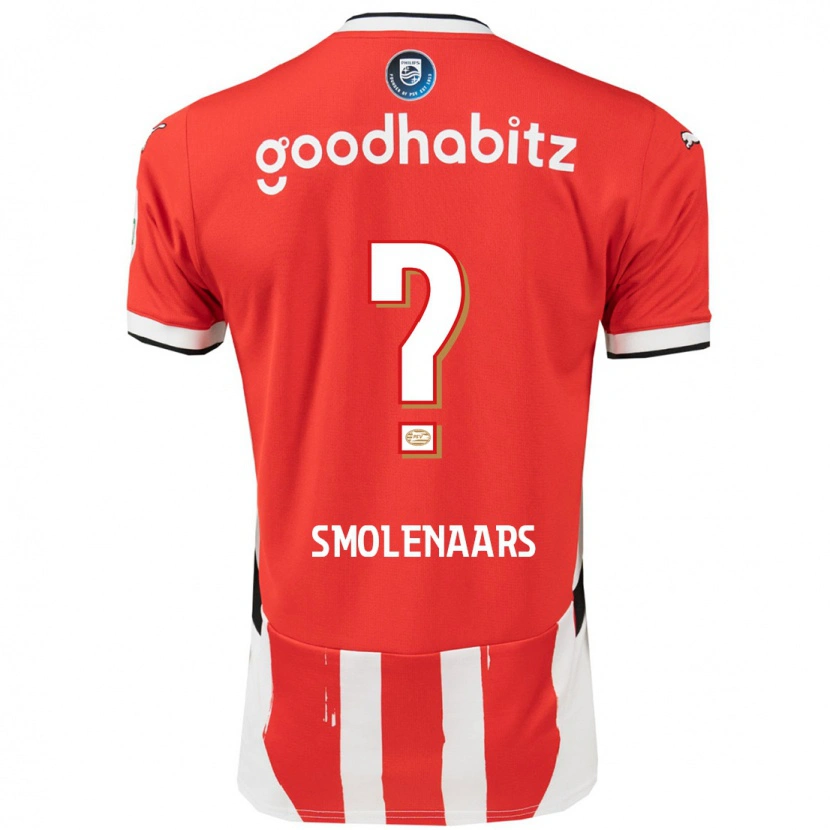 Danxen Kinder Tijn Smolenaars #0 Rot Weiß Heimtrikot Trikot 2024/25 T-Shirt