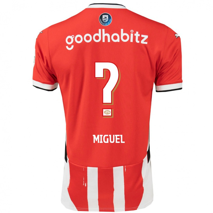 Danxen Kinder Yani Miguel #0 Rot Weiß Heimtrikot Trikot 2024/25 T-Shirt