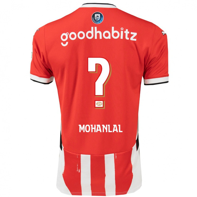 Danxen Kinder Pawan Mohanlal #0 Rot Weiß Heimtrikot Trikot 2024/25 T-Shirt