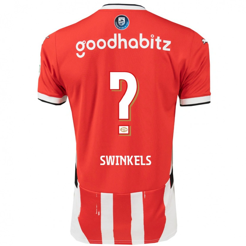 Danxen Kinder Michal Swinkels #0 Rot Weiß Heimtrikot Trikot 2024/25 T-Shirt