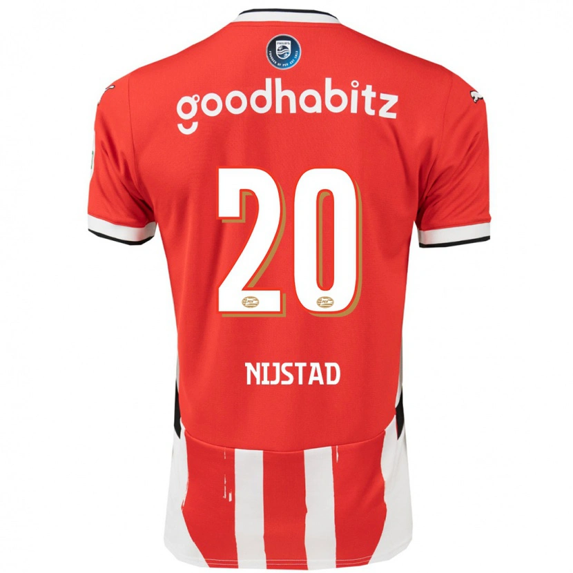 Danxen Kinder Nina Nijstad #20 Rot Weiß Heimtrikot Trikot 2024/25 T-Shirt