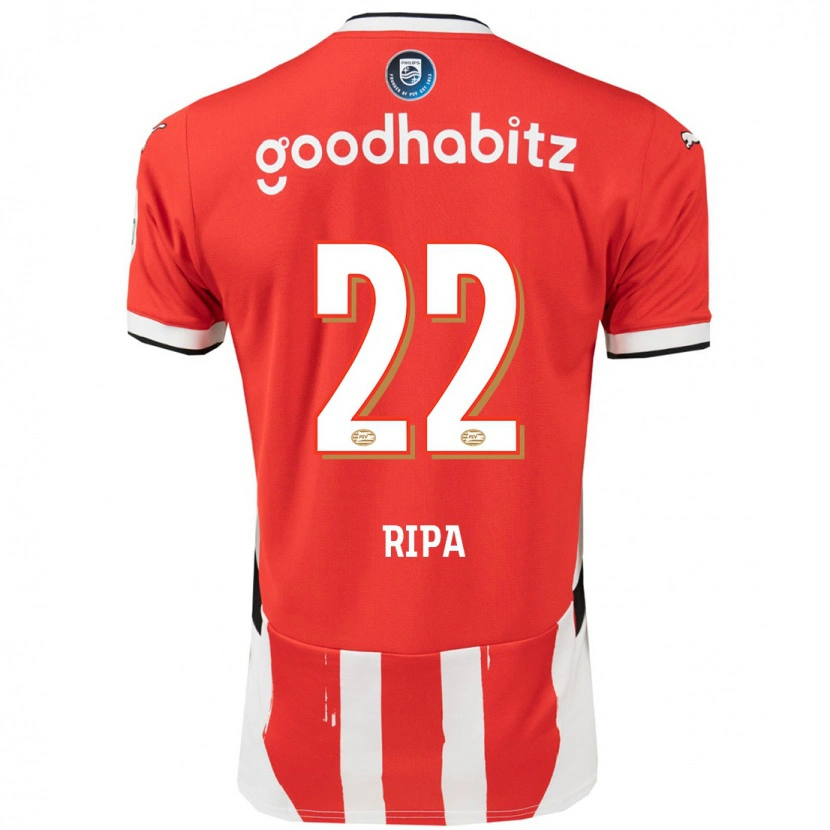 Danxen Kinder Chimera Ripa #22 Rot Weiß Heimtrikot Trikot 2024/25 T-Shirt