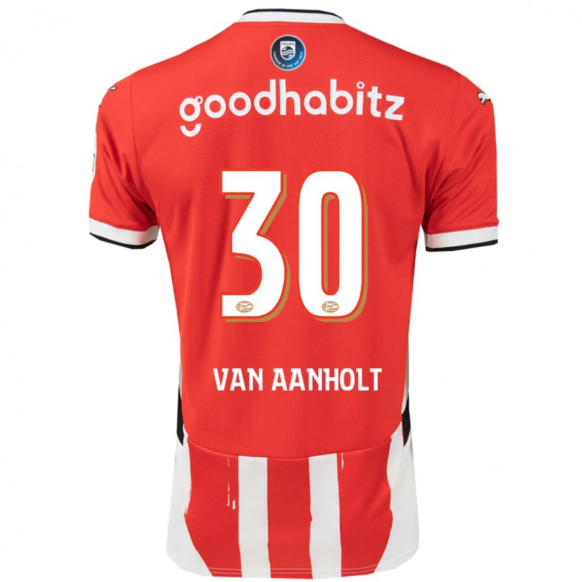 Danxen Kinder Patrick Van Aanholt #30 Rot Weiß Heimtrikot Trikot 2024/25 T-Shirt