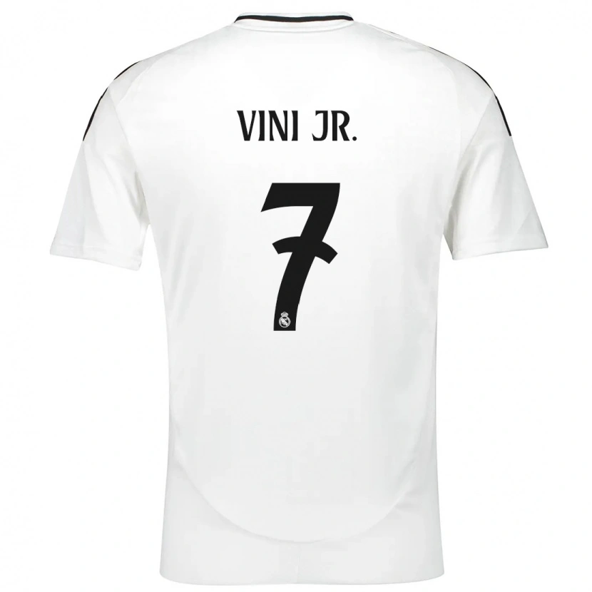 Danxen Kinder Vinicius Junior #7 Weiß Heimtrikot Trikot 2024/25 T-Shirt