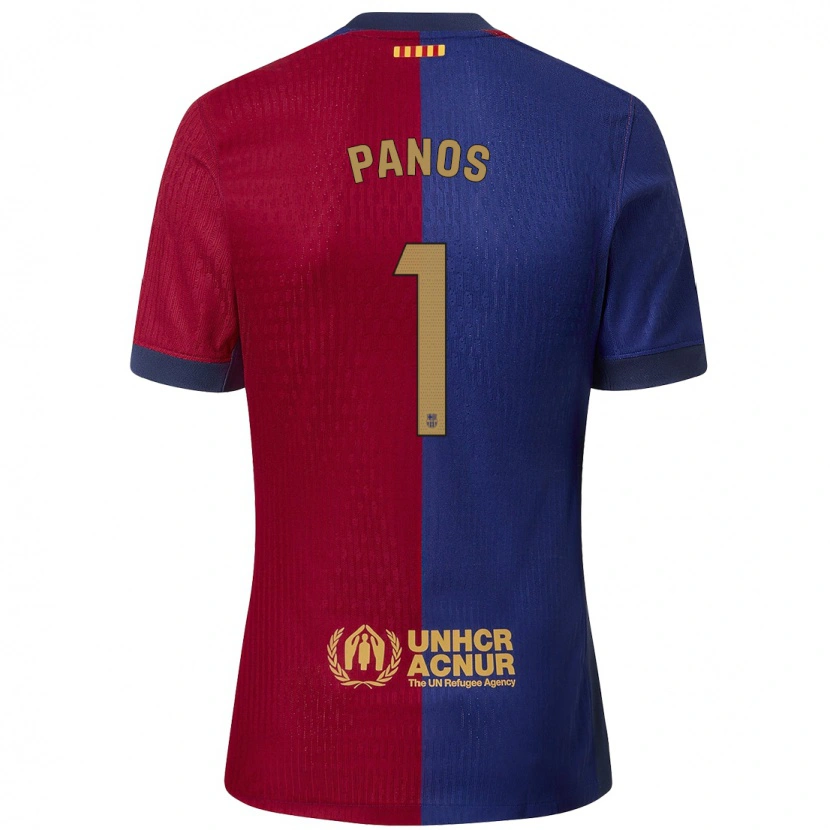 Danxen Kinder Sandra Panos #1 Blau Rot Heimtrikot Trikot 2024/25 T-Shirt