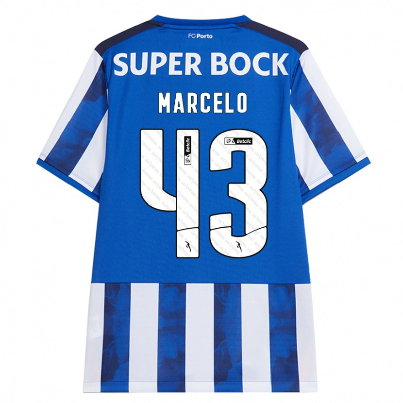 Danxen Kinder Joao Marcelo #43 Blau Weiß Heimtrikot Trikot 2024/25 T-Shirt