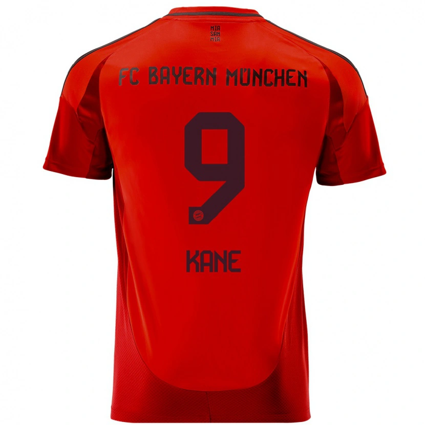 Danxen Kinder Harry Kane #9 Rot Heimtrikot Trikot 2024/25 T-Shirt