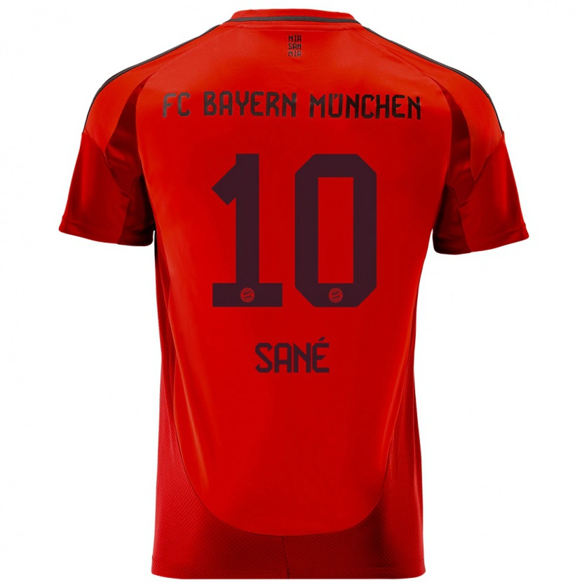 Danxen Kinder Leroy Sané #10 Rot Heimtrikot Trikot 2024/25 T-Shirt